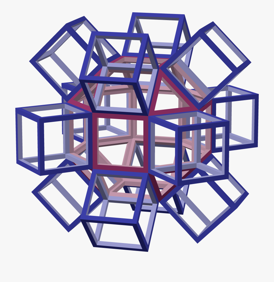 Small In Great Rhombi 6-8, Davinci Small With Cubes - Triangle, Transparent Clipart