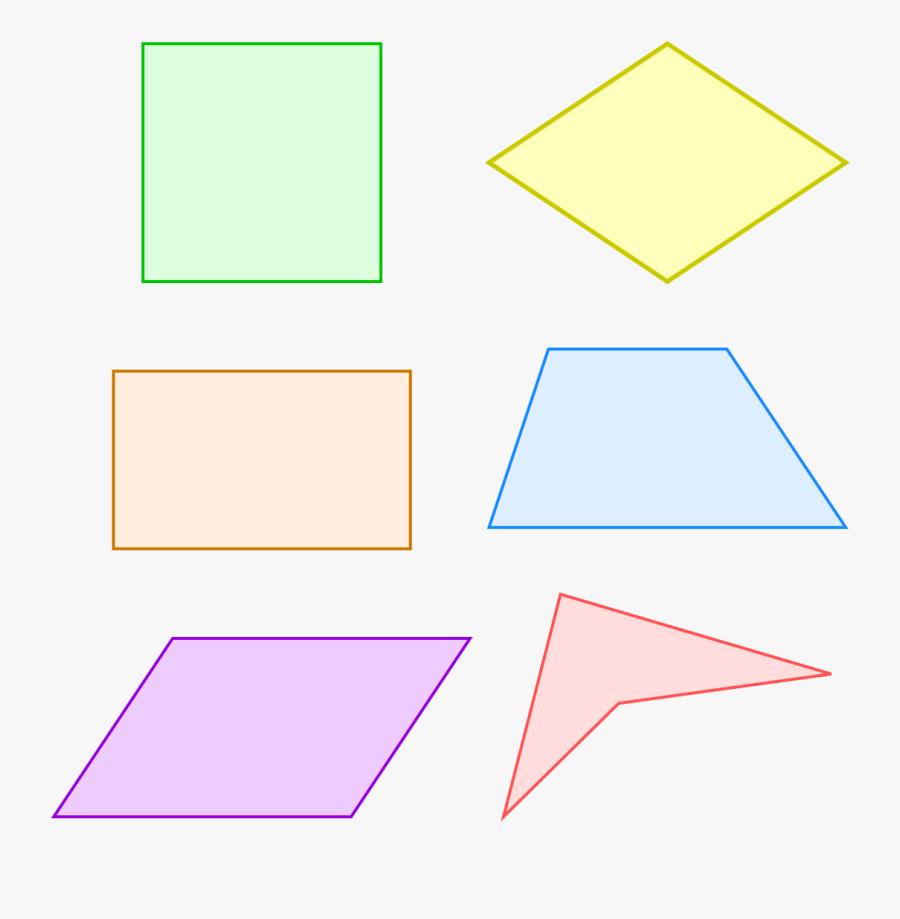 Square Clipart Quadrilateral Shape - Quadrilateral, Transparent Clipart