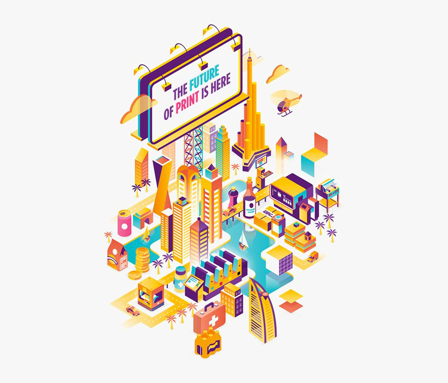 Transparent Videogames Clipart - Isometric Drawing City, Transparent Clipart