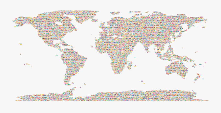 Pink,map,line - World Map Dots Png, Transparent Clipart