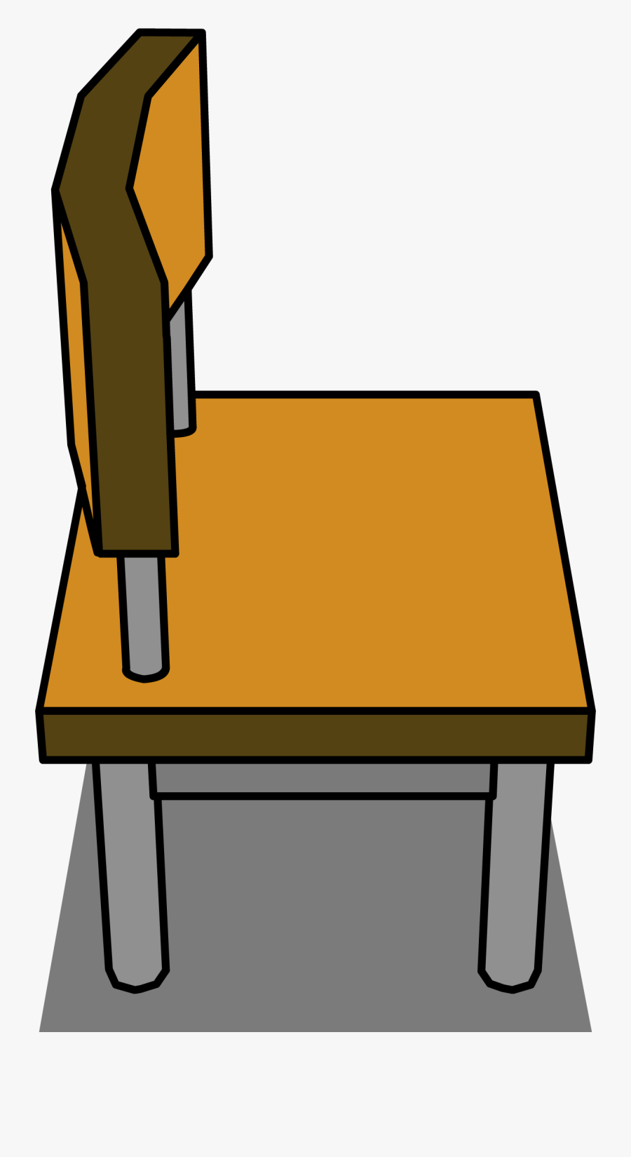 Table Clipart Classroom Vector - Chair Sprite, Transparent Clipart