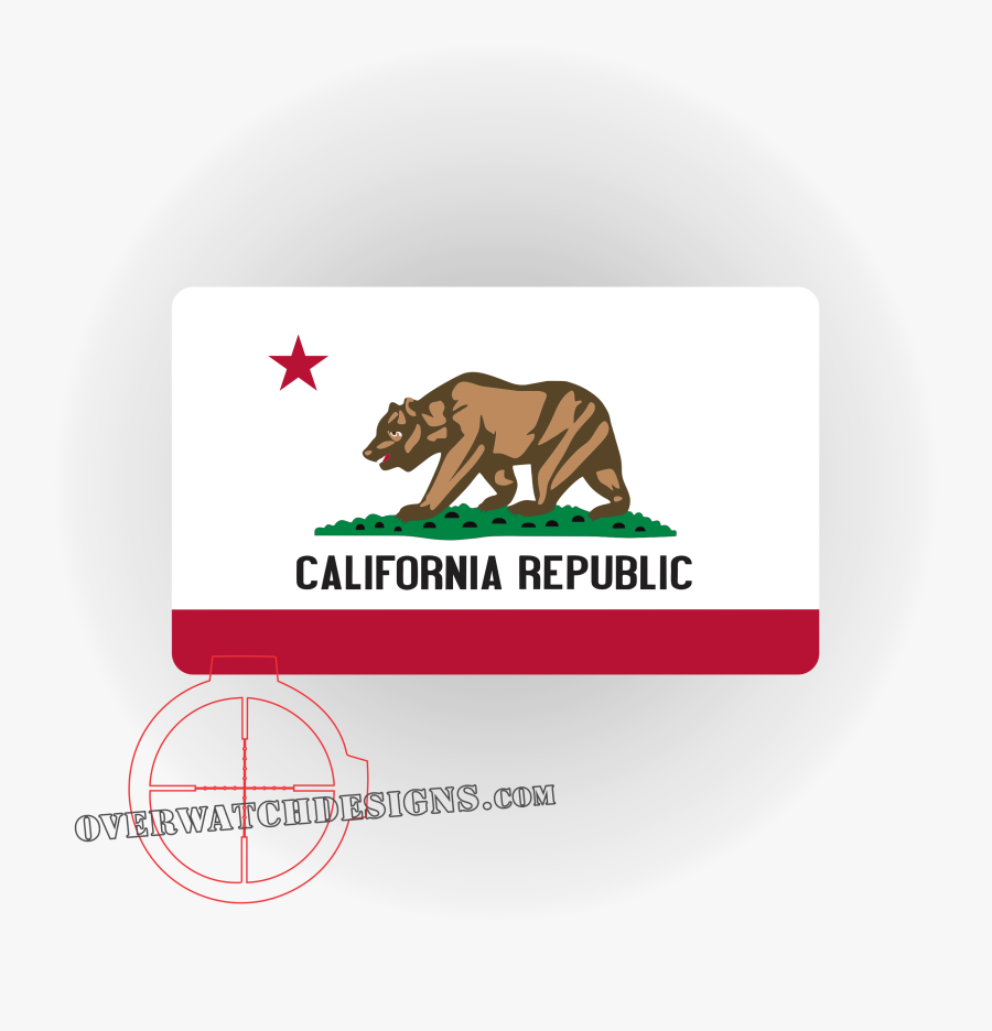 Hd Cali Flag - California State Flag, Transparent Clipart