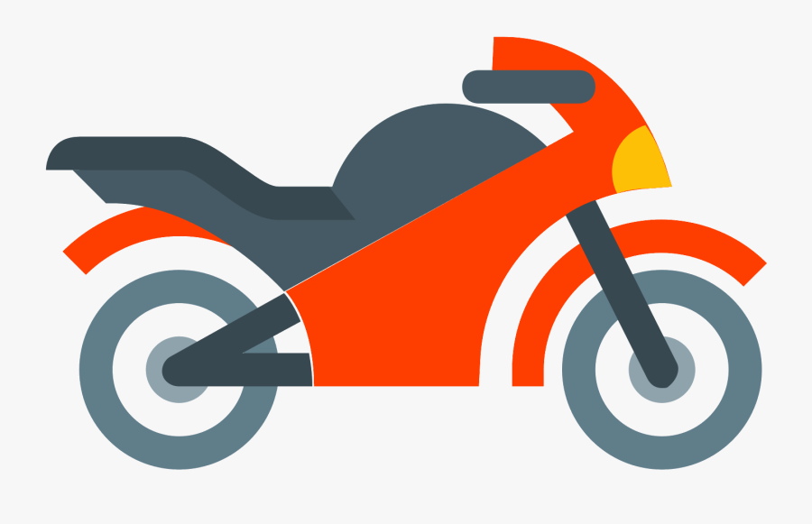 Banner Black And White Download Biker Vector Motorbike - Motorcycle Icon Png Flat, Transparent Clipart