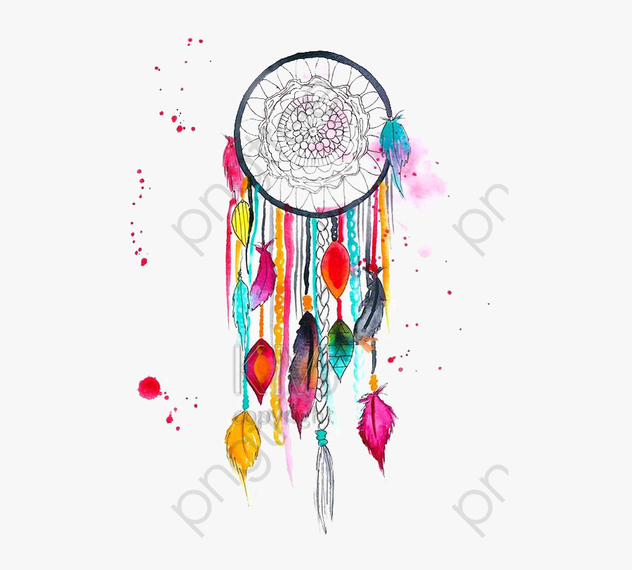 Illustration Cartoon Hand Painted - Dream Catcher Png, Transparent Clipart