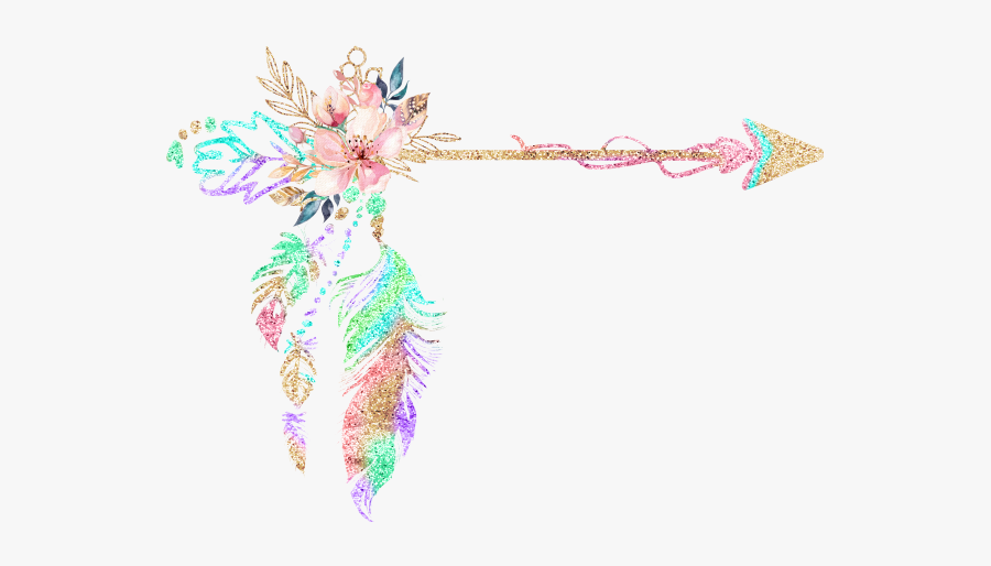 Dreamcatcher Clipart Boho Background - Boho Arrow Clipart, Transparent Clipart