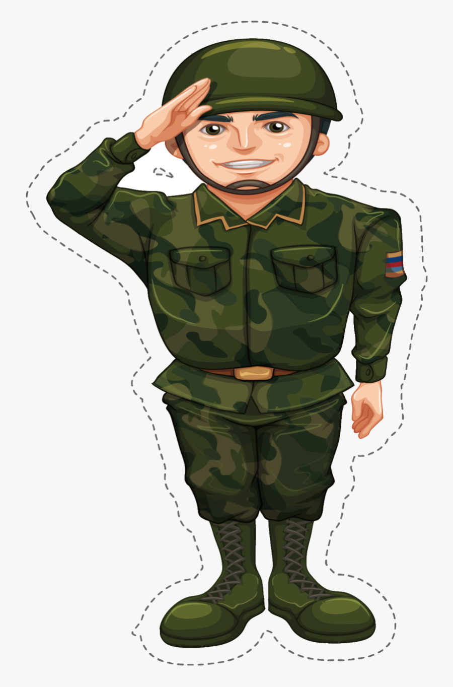 Soldier Military Clipart Army Camouflage Doing The, Transparent Clipart