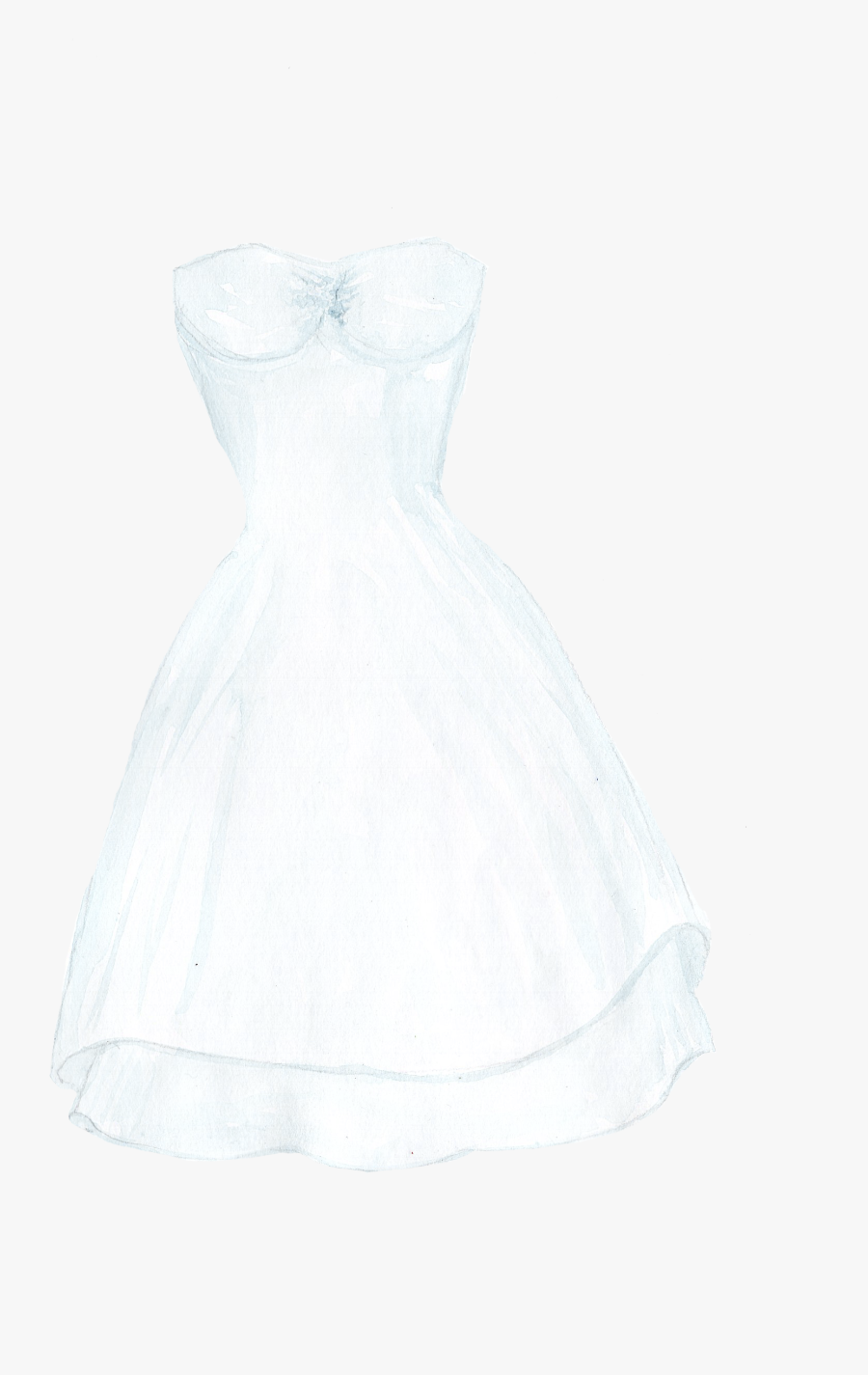 Cocktail Dress Wedding Dress White Satin - White Dress Transparent Background, Transparent Clipart