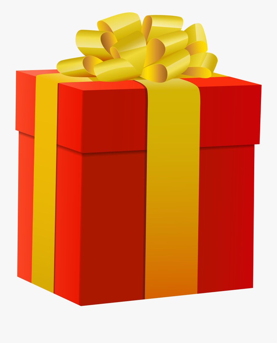 Gift Box Red Png Clip Art Image Transparent Png , Png, Transparent Clipart