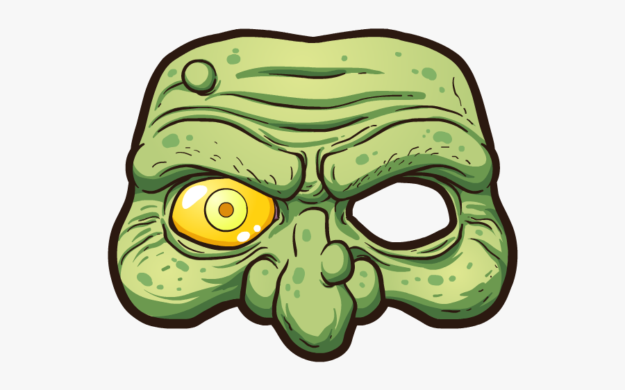 #zombie #mask #freetoedit #zombies #zombi #fear #terrible - Sticker Brain Picsart, Transparent Clipart