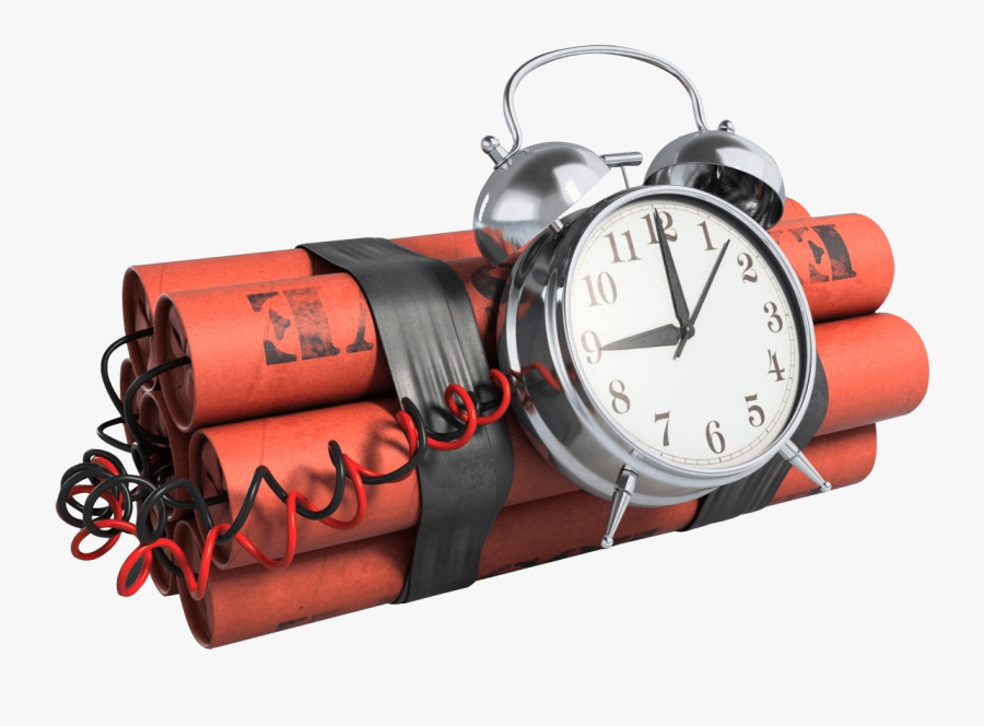 Bomb With Clock - Bomb Png, Transparent Clipart