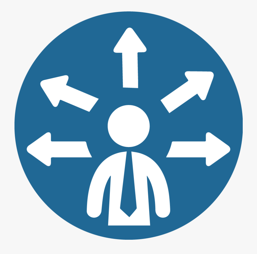 Are You Outsourcing Your Medical Billing - Distribution Symbol In Blue, Transparent Clipart