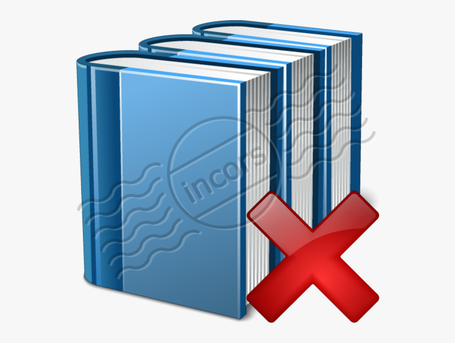 Books Blue Delete 8 Image - Add New Book Icon, Transparent Clipart