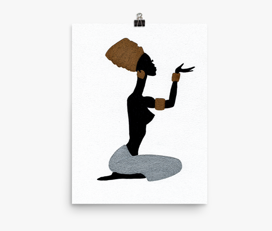 Africa Silhouette Png - Transparent African Woman Silhouette Png, Transparent Clipart