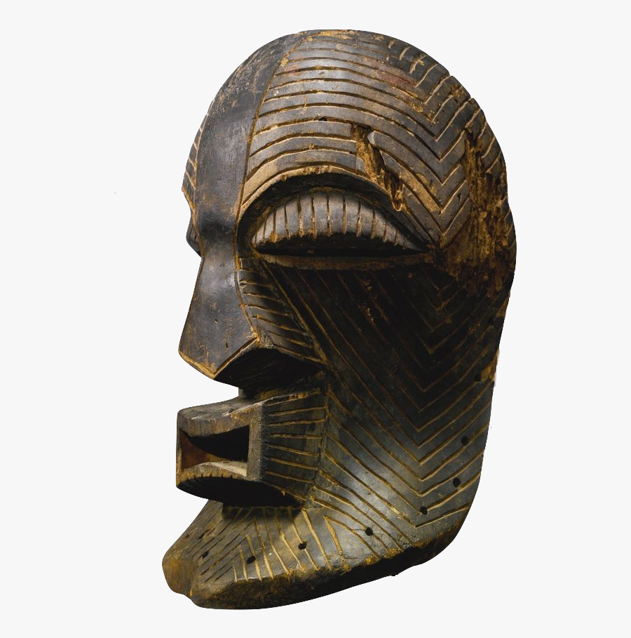 African Mask Png - Leather, Transparent Clipart