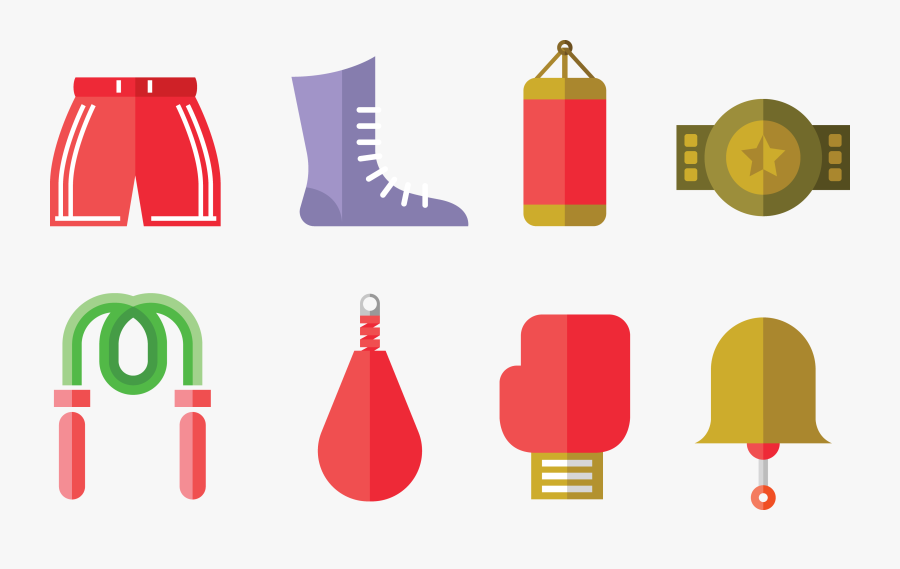 Fighting Clipart Boxing Match - Luvas De Muay Thai Icon Png, Transparent Clipart