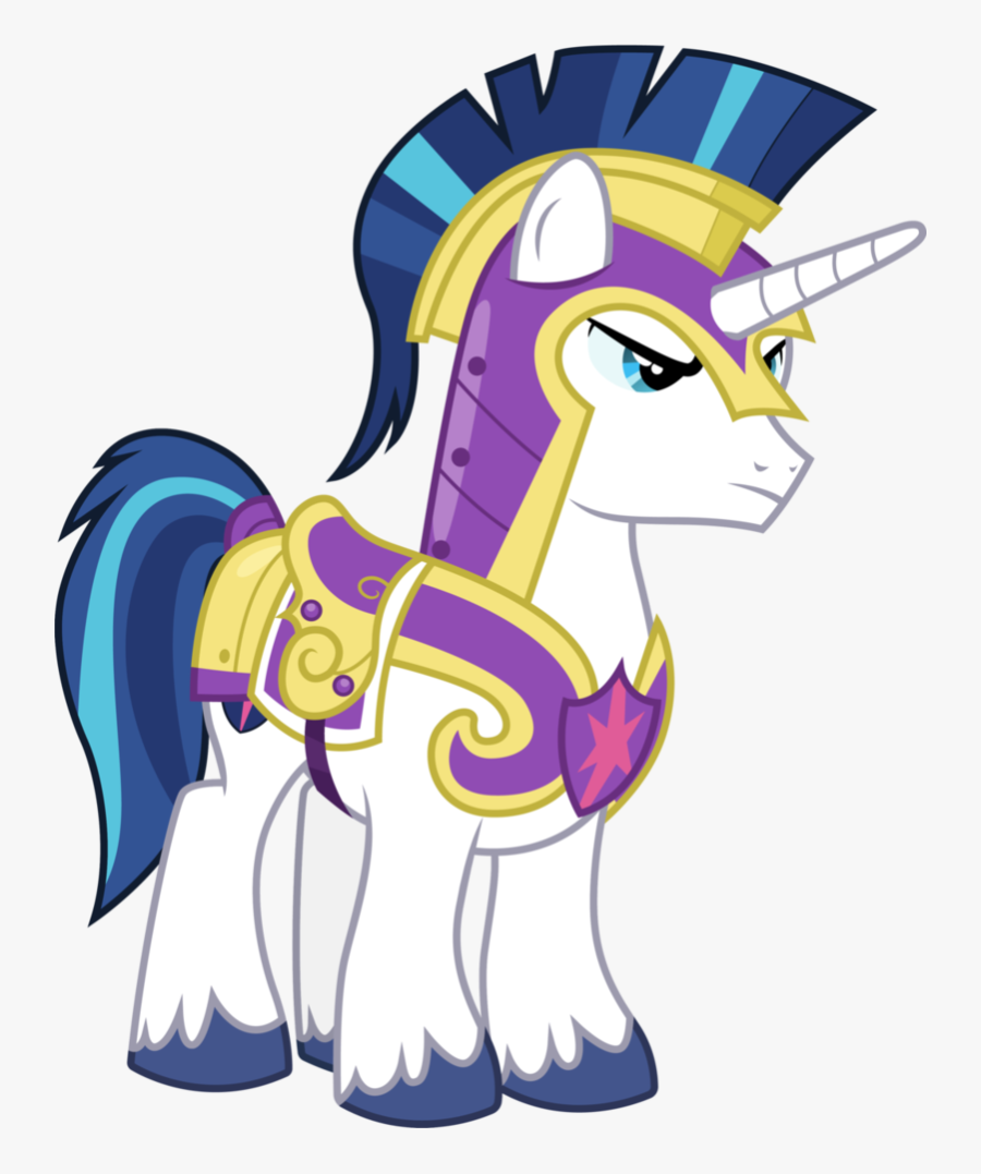 Upset Shining By Cloudyglow Clip Art - Shining Armor My Little Pony Guard, Transparent Clipart