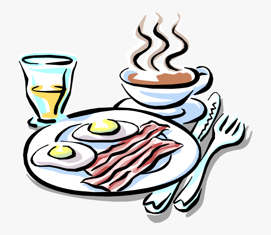 Bacon And Eggs Coffee, Transparent Clipart