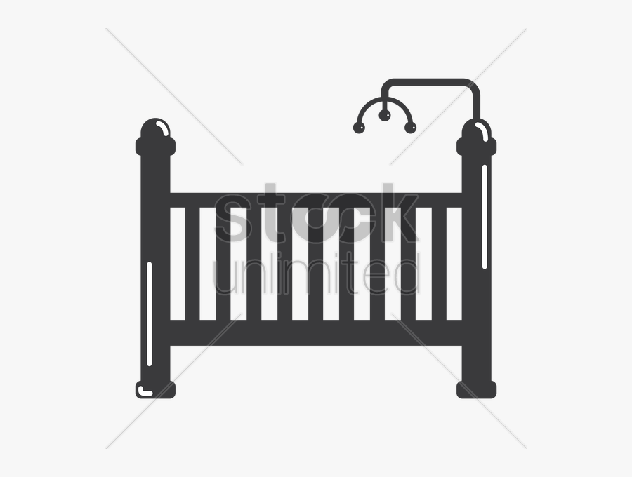 Baby Crib Clipart Cots Infant Clip Art - Baby Crib Clipart Black & White, Transparent Clipart