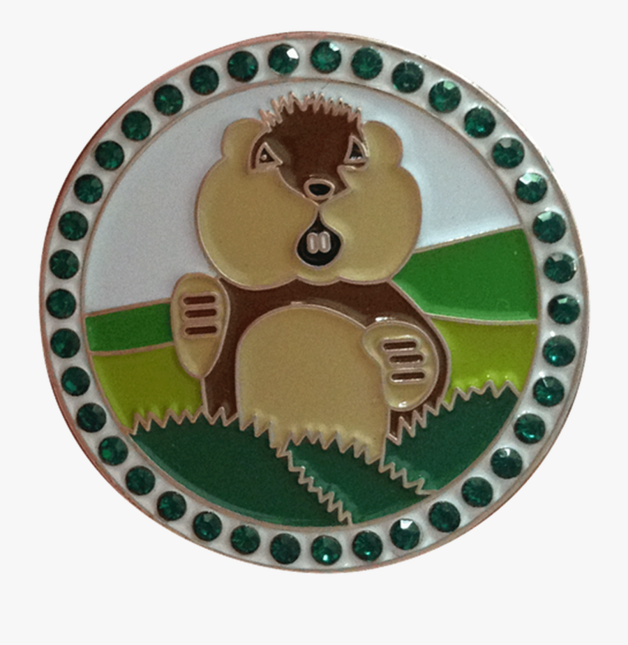 Dancing Gopher With Crystals Golf Ball Marker & Hat - Plate, Transparent Clipart