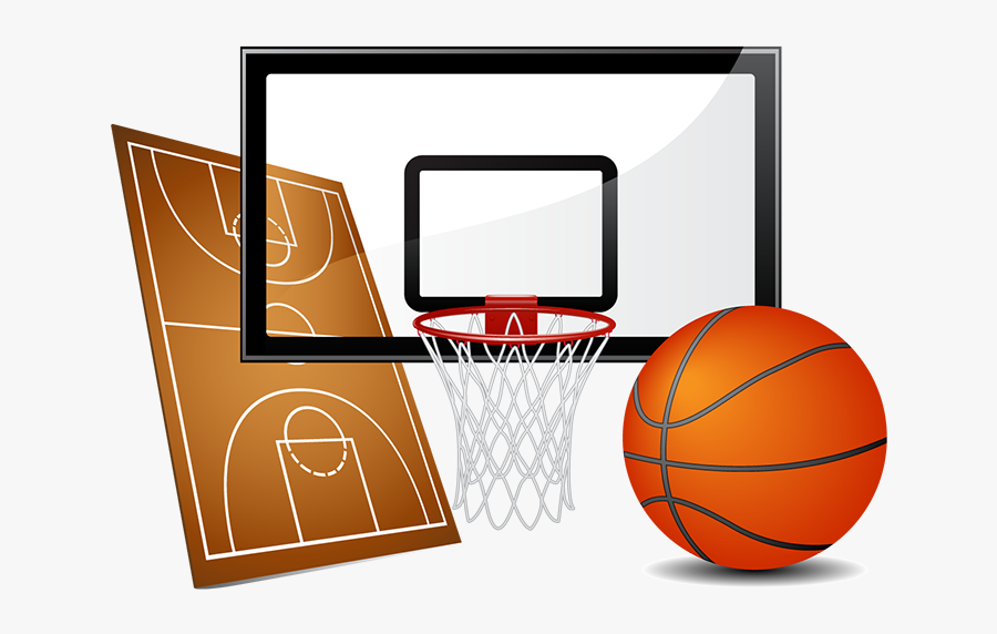 Cartoon Basketball Court, Transparent Clipart