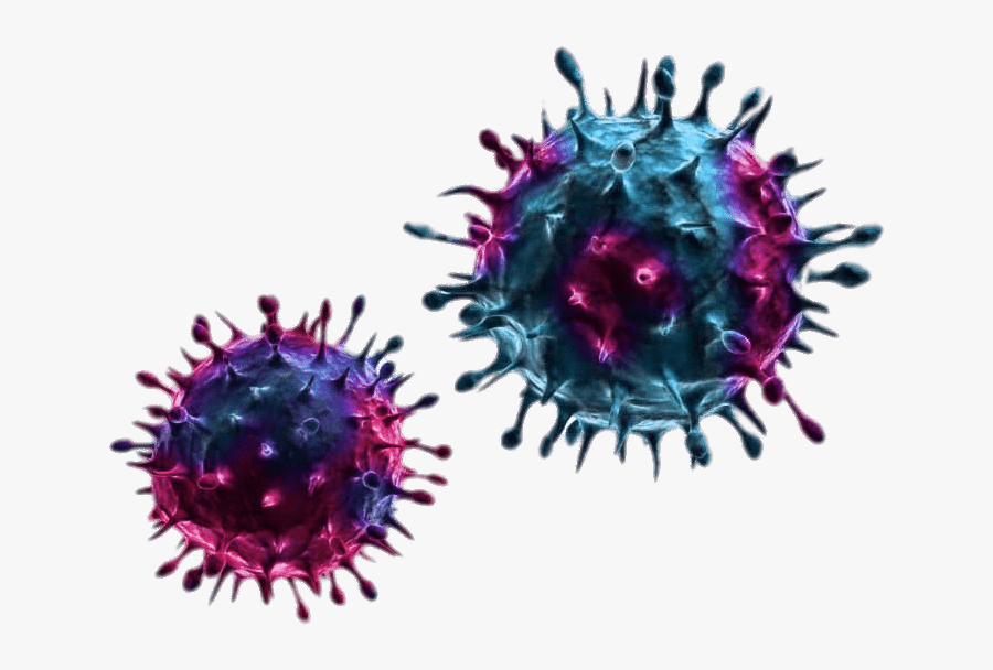 Blue And Purple Viruses - Пнг Вирус, Transparent Clipart