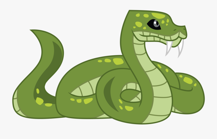 Snake Head Fangs Png - Transparent Background Snake Cartoon, Transparent Clipart