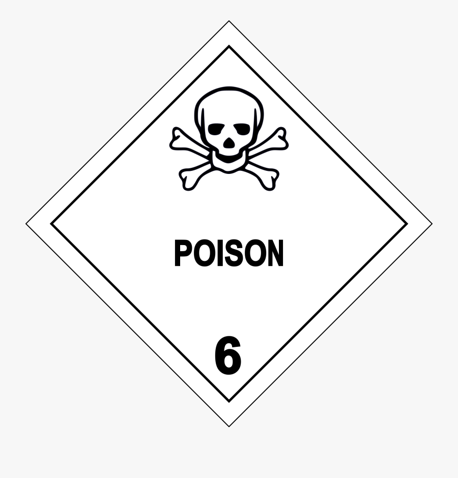 Poison Clipart Simbol - Dangerous Goods Class 2.3, Transparent Clipart