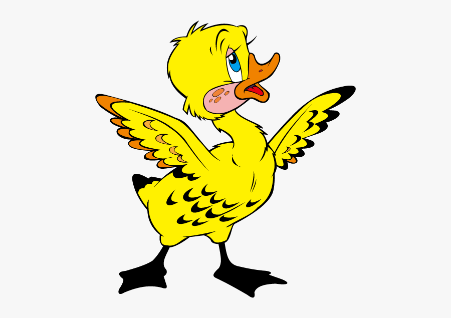 Duck Clip Duckling - Cartoon Duck Wings Drawing, Transparent Clipart