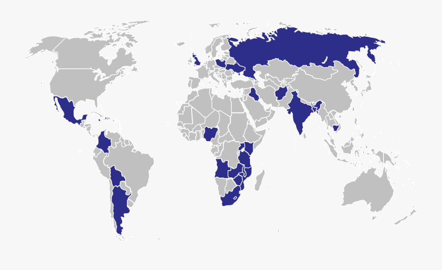 Grab And Download World Map Png Icon - Asian Black Bear Map, Transparent Clipart