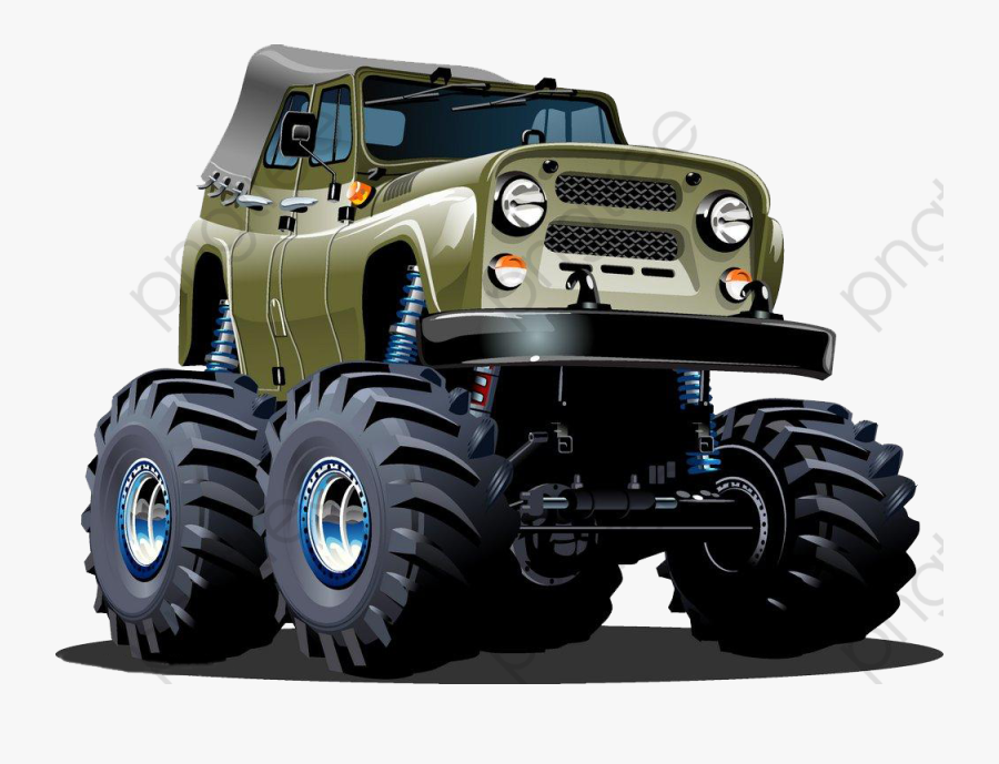 Cartoon Images Of Off Road Vehicles, Transparent Clipart