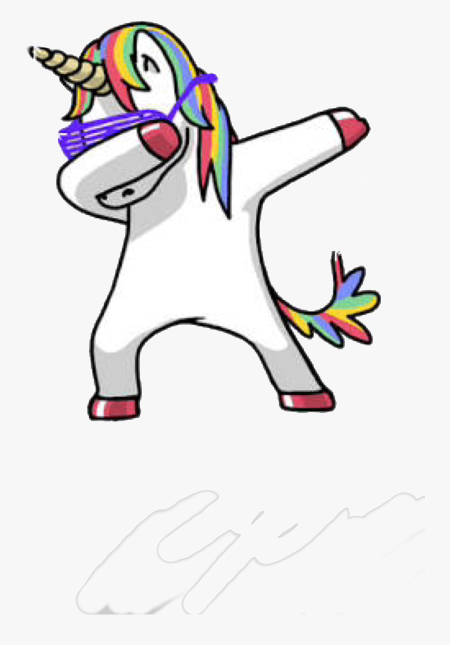 28 Images About Memes On We Heart It - Dabbing Unicorn Transparent Background, Transparent Clipart