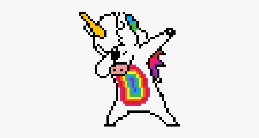 Pixel Art Unicorn Dab , Free Transparent Clipart - ClipartKey