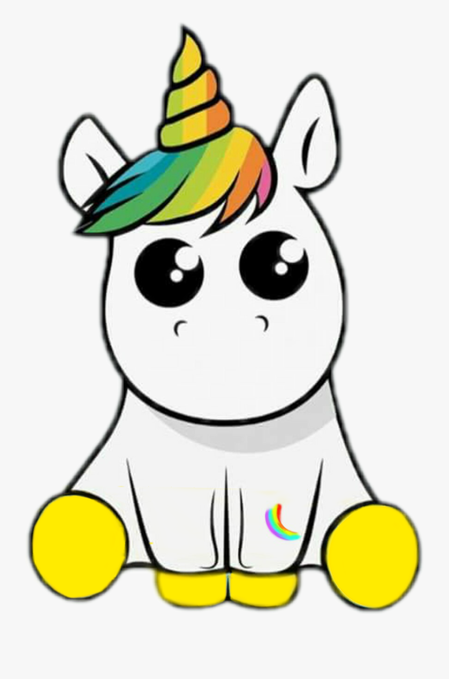 Unicorn Sticker Kavaii Clip Art - Clip Art Unicorn, Transparent Clipart