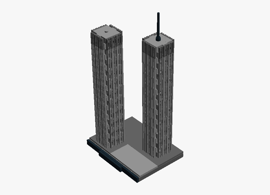 World Trade Center Clipart - Twin Towers Transparent, Transparent Clipart