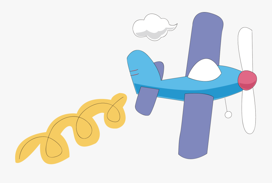 Aircraft Flight Cartoon - Airplane, Transparent Clipart