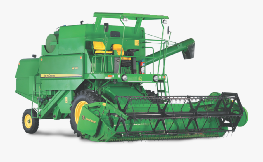 Wheat Clipart Rice Harvester - John Deere W70 Combine Harvester, Transparent Clipart