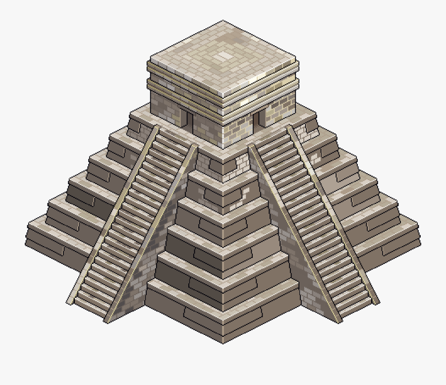 Eboy // Pt Babylon Maya Pyramide 03k - Imagenes De Los Mayas Png , Free