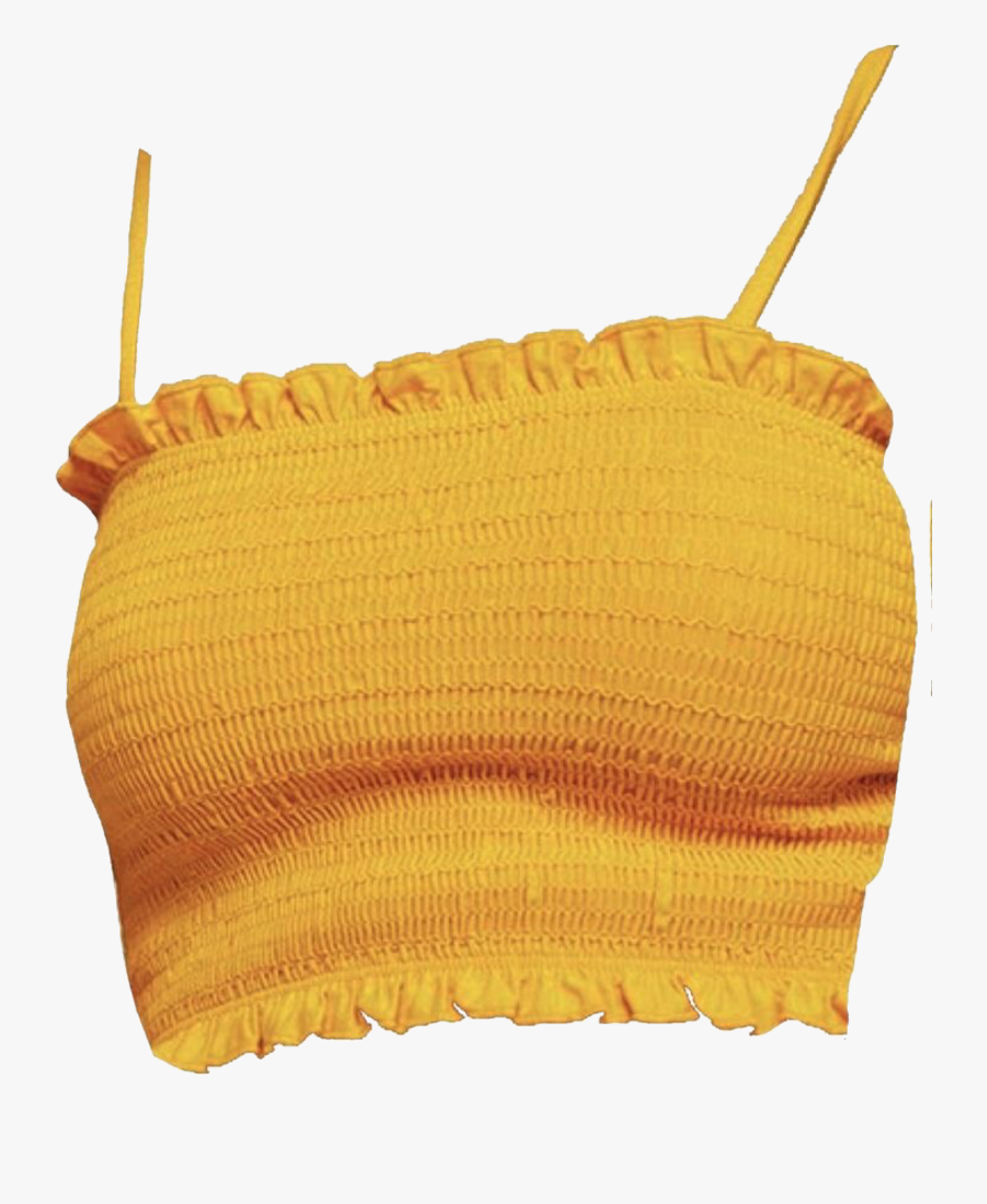 Transparent Yellow Shirt Png - Crop Top Png, Transparent Clipart