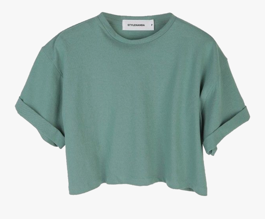 #crop #top #tops #shirt #shirts #green #freetoedit, Transparent Clipart