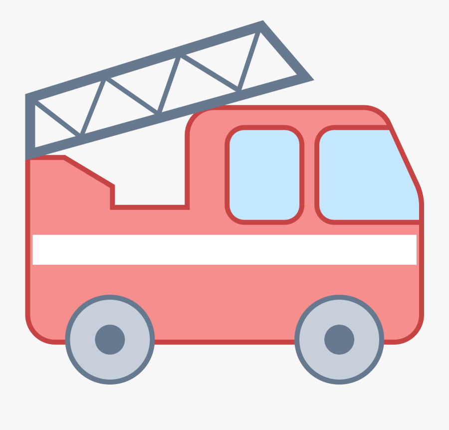 Fire Truck Icon - Fire Truck Icon Transparent, Transparent Clipart