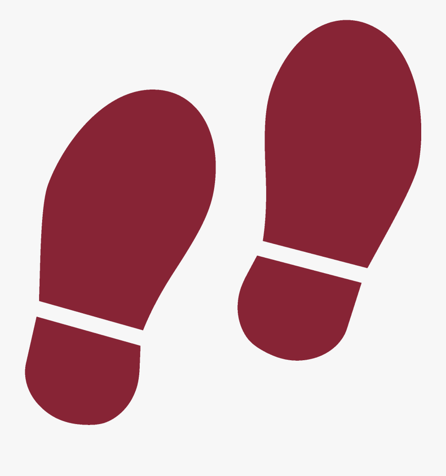 Shoe Prints Icon - Foot Step Icon Png, Transparent Clipart