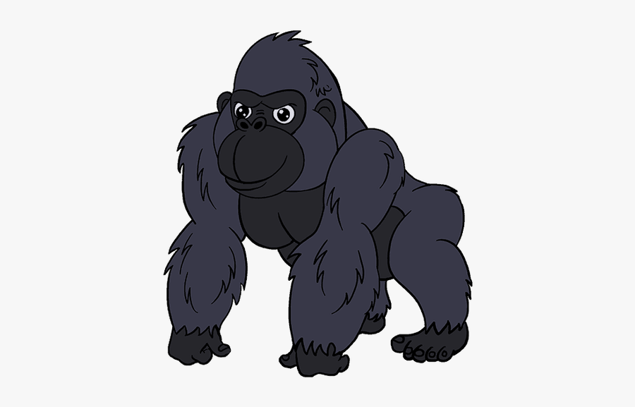 Cartoon Pictures Cartoonview Co - Gorilla Cartoon Drawing, Transparent Clipart