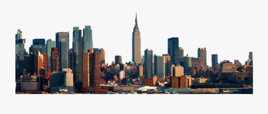 #city #cityscape #skyscrapers #skyline #natnat7w #sticker - New York Skyline Large, Transparent Clipart
