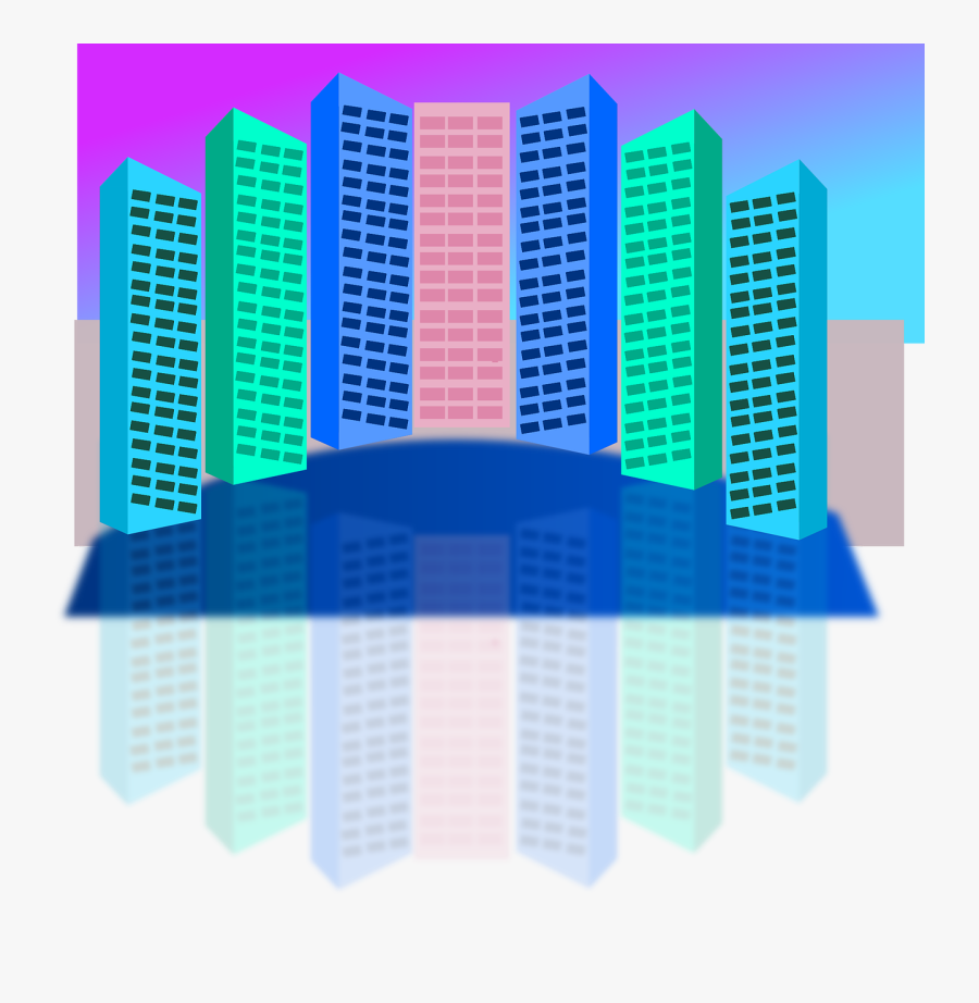 High Rise Building Drawings, Transparent Clipart