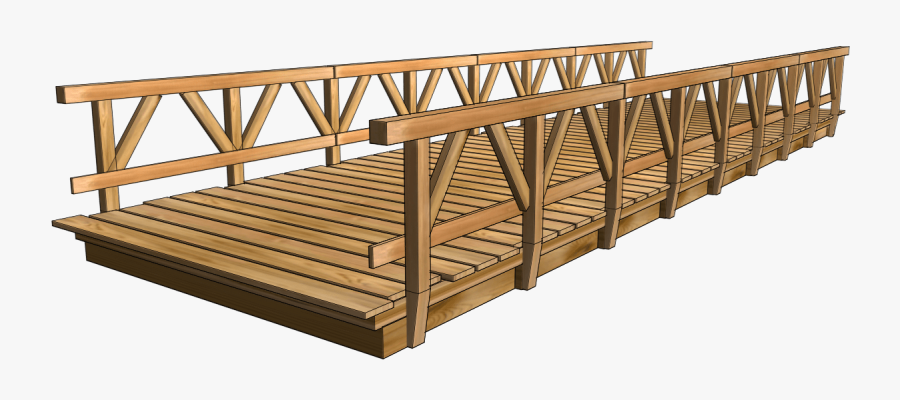 Wooden Bridge - Transparent Background Bridge Clipart, Transparent Clipart