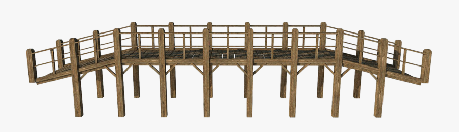 Transparent Golden Gate Bridge Clipart - Wooden Bridge Transparent Background, Transparent Clipart