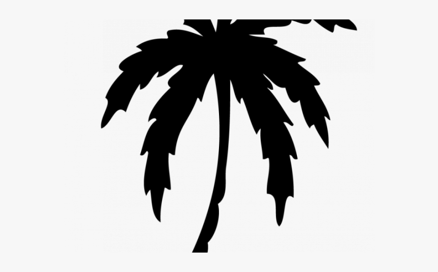 Tropical Clipart Palm Tree - Palm Tree Tattoo Outline, Transparent Clipart