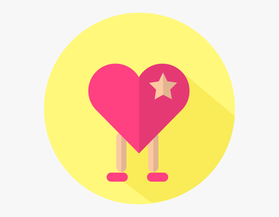 Transparent Heart Circle Clipart - Heart, Transparent Clipart