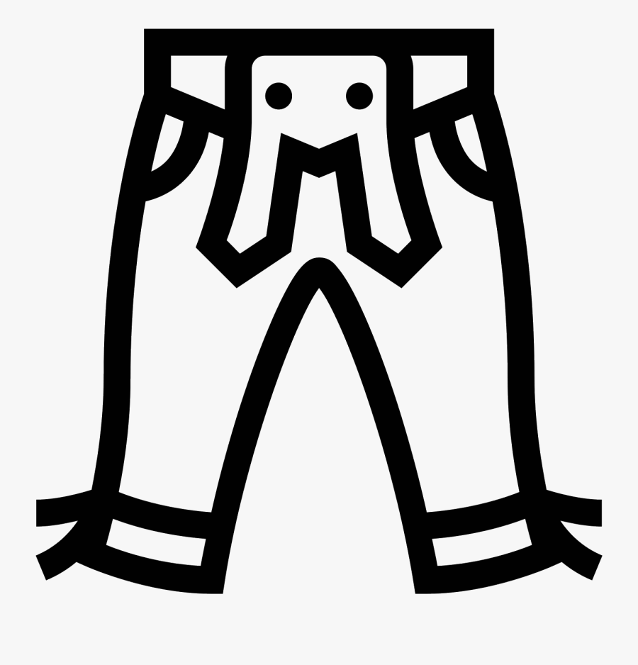 Lederhosen Icon, Transparent Clipart