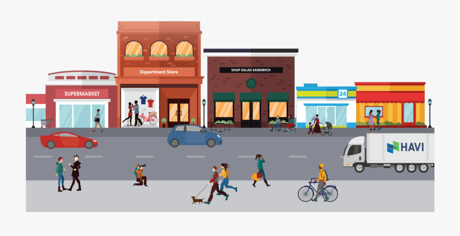 Transparent Lederhose Clipart - Cartoon Department Store Png, Transparent Clipart